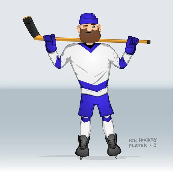 Hokejový hráč — Stockový vektor