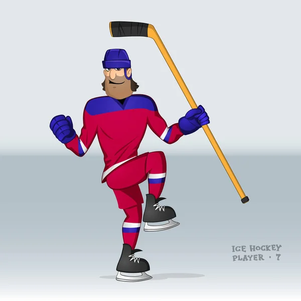 Joueur de hockey russe — Image vectorielle