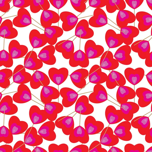 A Cukorpálca egy szív. Varrat nélküli mintát édesség — Stock Vector
