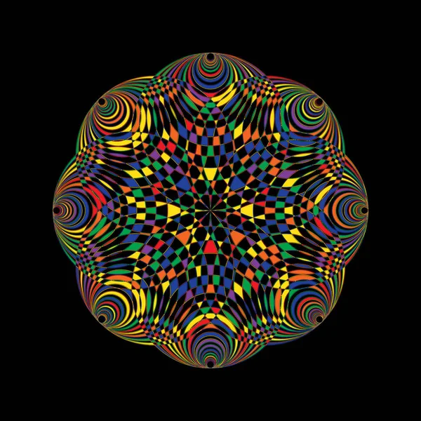 Patrón geométrico circular . — Vector de stock