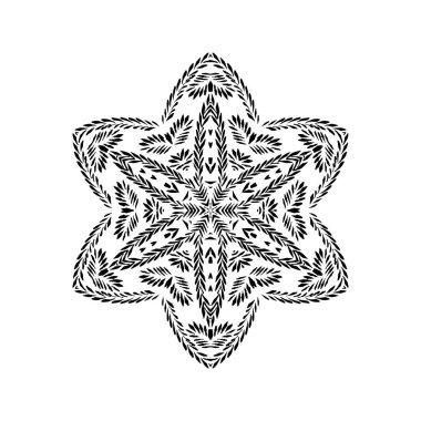 Vektör grunge tarzı dairesel desende. Hint desen ördü. Hipsters, boho, rustik mat