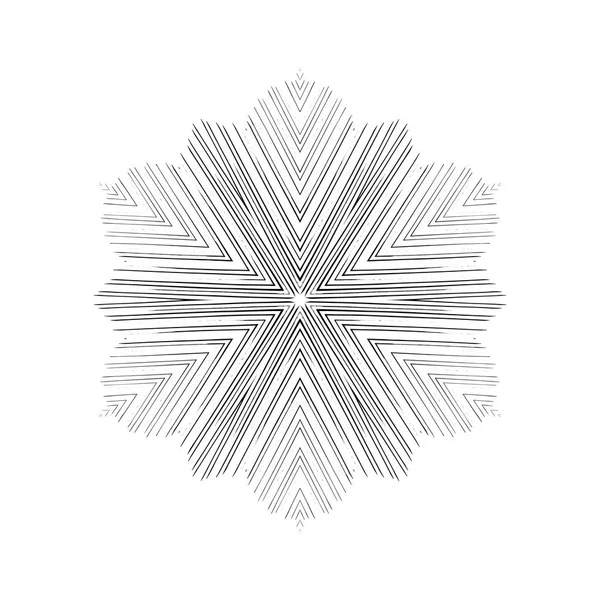 Grunge snowflakes. Vector illustration. — Stock Vector