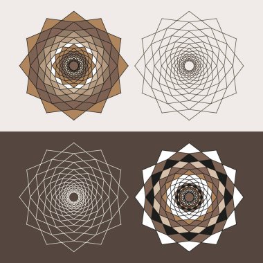 Tasarımınız için güzel dairesel desen. Spiraller dairesel bir desen.