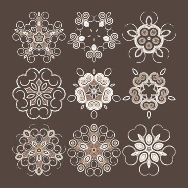 Tasarımınız için güzel dairesel desen. Spiraller dairesel bir desen.