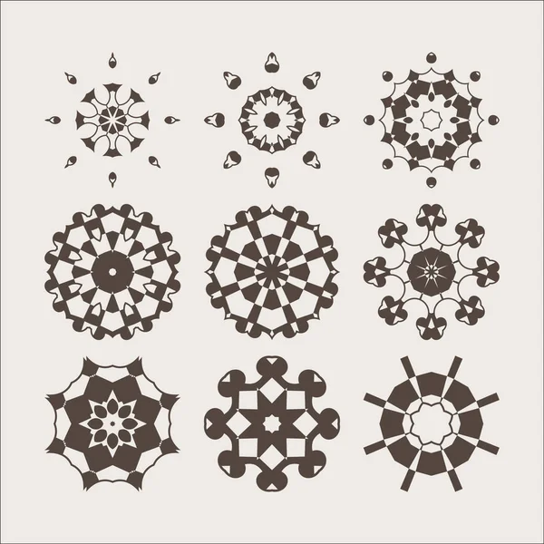 A set of decorative items to decorate your work. Vector design elements. Set of vector graphic elements for design. — Stock Vector
