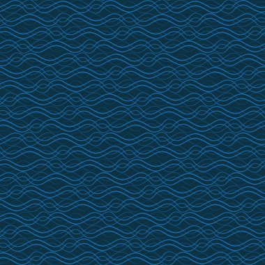 Sorunsuz arka plan tane dalgalanan çizgi. Mavi arka plan üzerinde vektör şekli