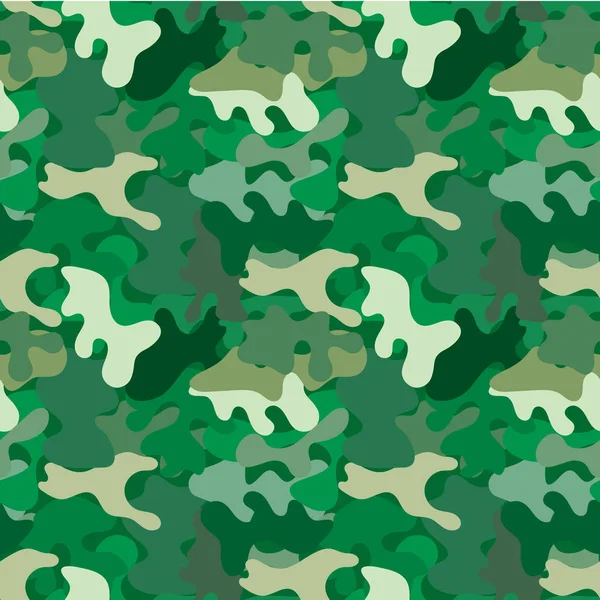 Vector camouflage seamless pattern. For wallpaper, backgrounds, textures in army or pseudo-army style — Stock Vector