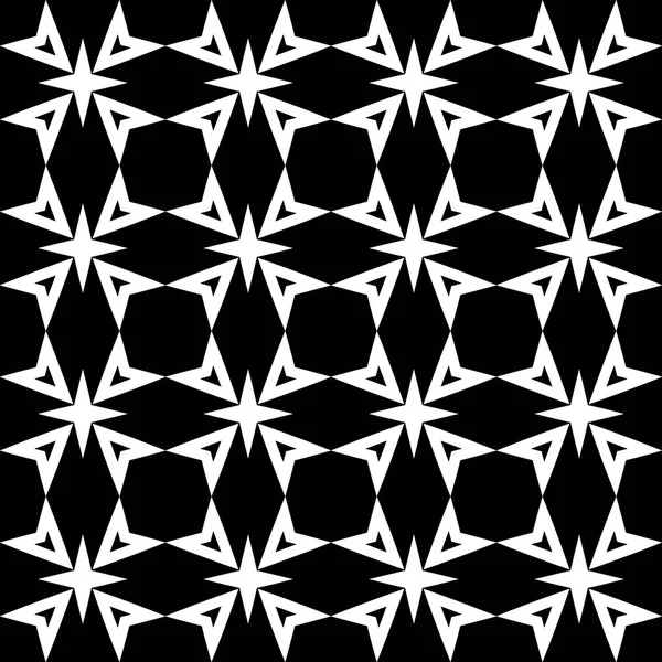 Modèle géométrique noir et blanc sans couture. Fond ajouré abstrait vectoriel. Un modèle avec un ordre géométrique . — Image vectorielle