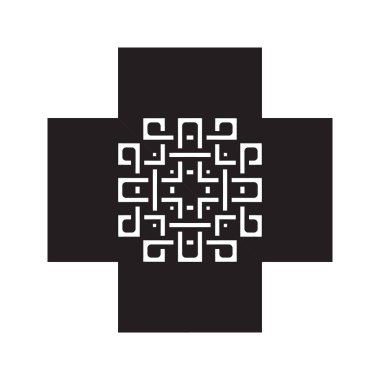 Dantel modelleri, lazer kesim veya ahşap oyma, kesme kağıt şablonları, zarif vektör arka planlar için kare örgü süsler.