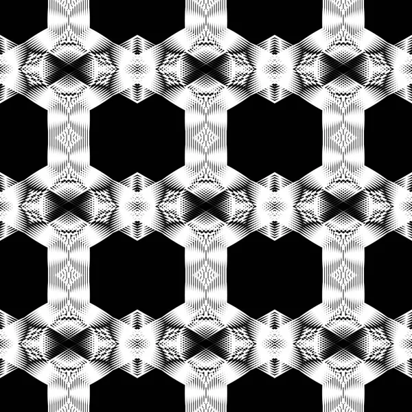 Naadloze ritmisch geometrische patroon van circulaire elementen — Stockvector