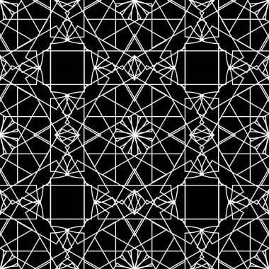 Dairesel elemanları kesintisiz geometrik desen. Çinili dekoratif doku duvar kağıdı. Arapça, İslam, Fas, Asya, Hindistan Yerel motifleri.