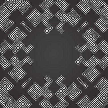 Tek renkli zarif süsleme. Vektör geometrik seamless modeli. Arka plan olarak kullanılan zemin.