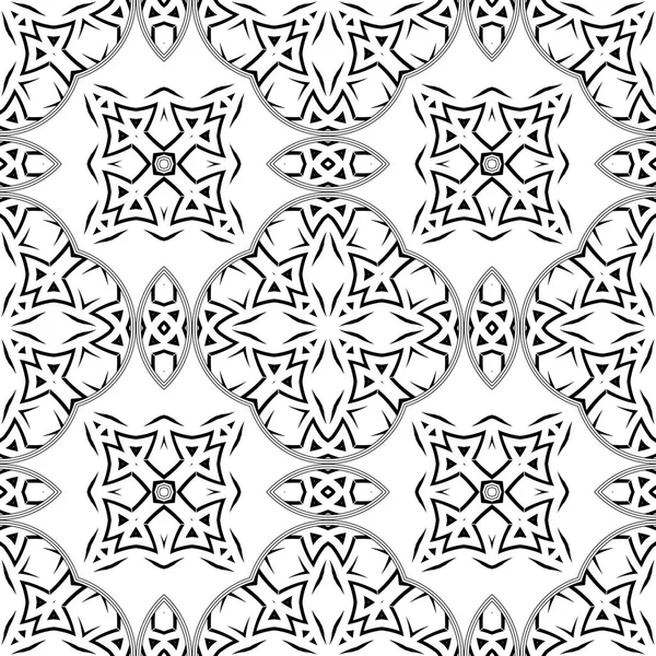 Modèle de mosaïque abstrait. Ornement régulier d'éléments géométriques. Modèle de texture de tuiles vectorielles sans couture à l'est, Damas, style islamique . — Image vectorielle