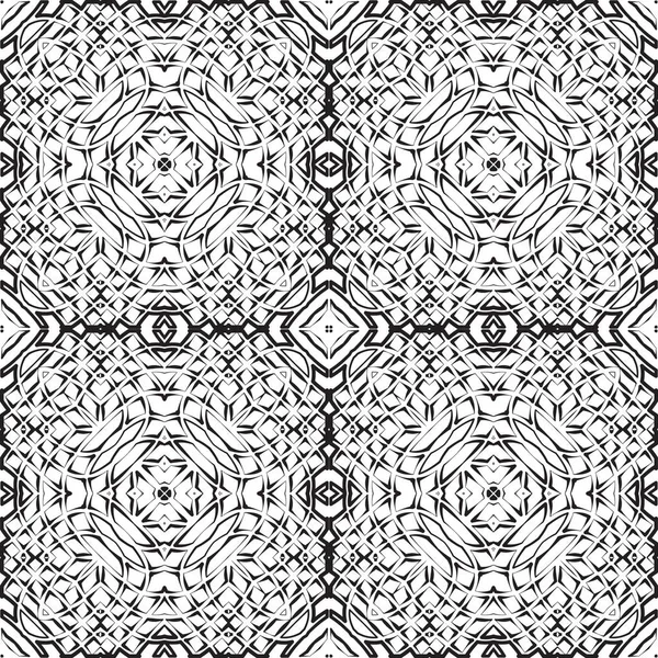 Padrão de mosaico abstrato. Ornamento regular de elementos geométricos. Estrutura estrita de quadrados. Padrão de textura de azulejo vetor sem costura no leste, damasco, estilo islâmico . —  Vetores de Stock