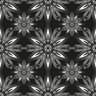 Beyaz bir arka plan üzerinde çiçek soyut vektör öğesi. Modern tarz. Baskı Tekstil, duvar kağıdı, almak için sorunsuz arka plan ambalaj