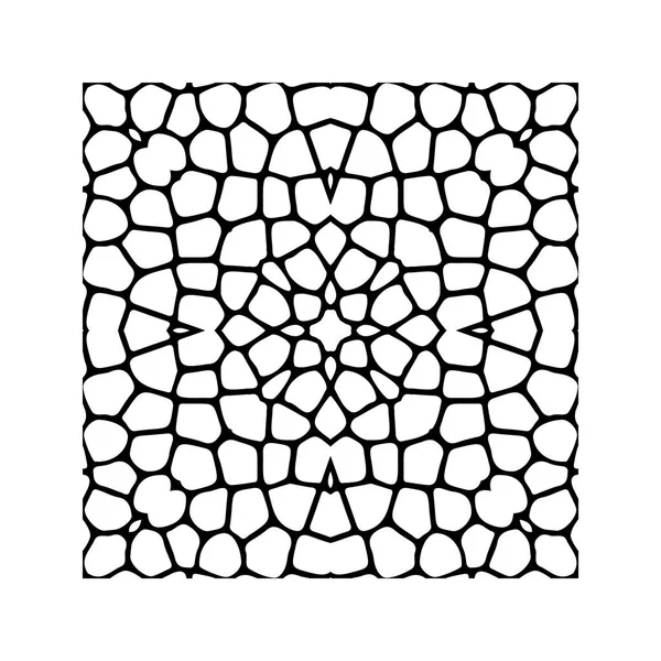 Patrón de forma geométrica. Patrón geométrico sin costura abstracto de blanco y negro. Ilustración vectorial — Vector de stock