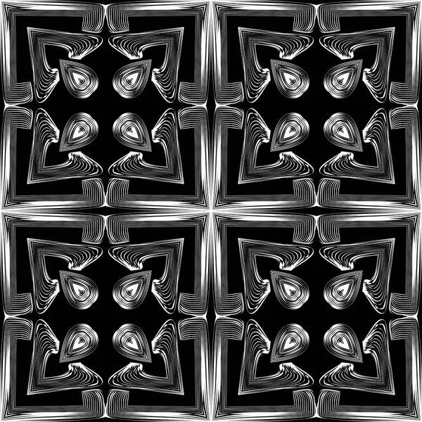 Modèle de forme géométrique. Abstrait géométrique transparente du noir et blanc. Illustration vectorielle — Image vectorielle