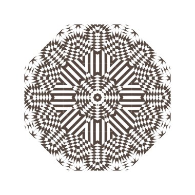 Güzel katı matematiksel dairesel desen geleneksel motifleri ve oryantal süsler. Vintage dekoratif öğeler. Mandala. Yuvarlak süsleme arka plan.