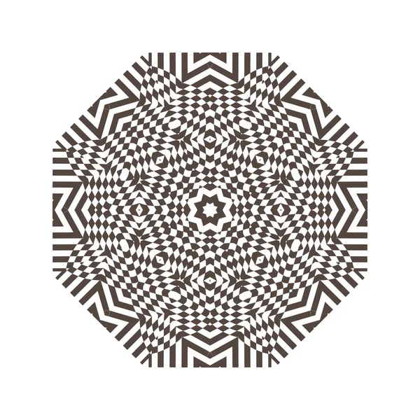 Indah matematika ketat pola melingkar tradisional motif dan ornamen oriental. Elemen dekoratif klasik. Mandala. Latar belakang ornamen bulat . - Stok Vektor