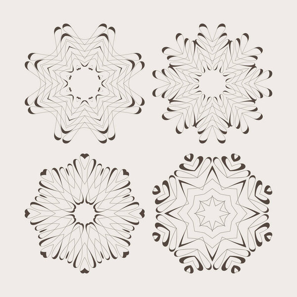 Геометрический круговой узор
.