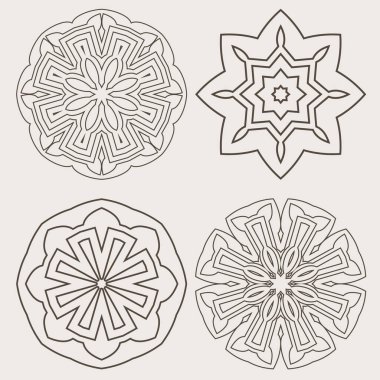 Güzel desen. Yuvarlak dantel arka plan.