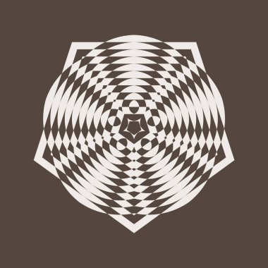 Optik illüzyon, gradyan vektörü, soyut geometrik tasarım öğesi.