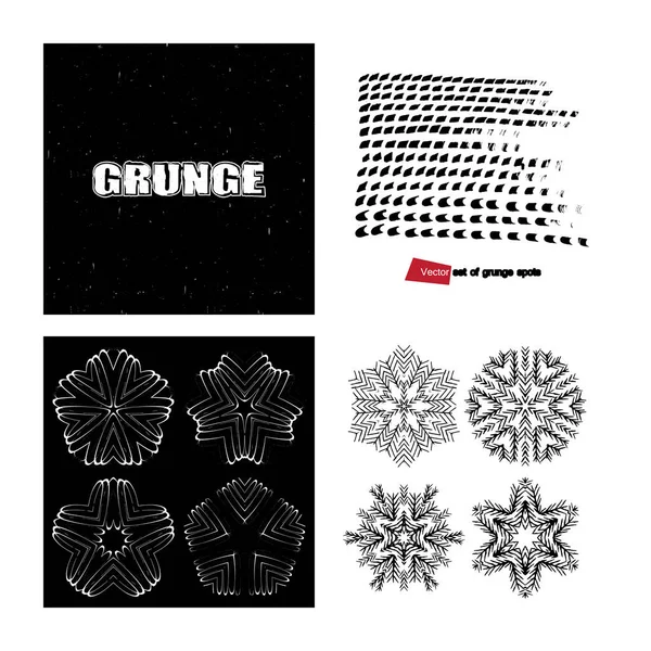 Un ensemble de dessins de grunge — Image vectorielle