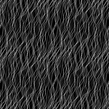 Soyut vektör bir dalga saç çizimi. El yapımı. Sorunsuz arka plan.