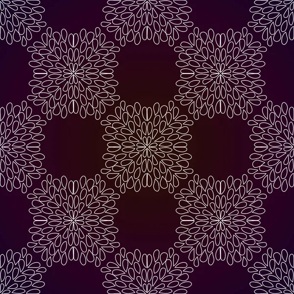 Abstrakta sömlösa mönster av upprepade fyrkantiga geometriska element. Ljusbild på en mörk bakgrund. Vektor — Stock vektor