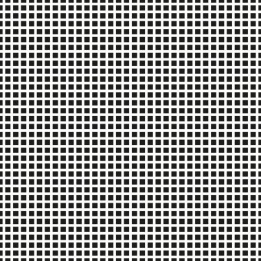 Siyah-beyaz arka plan, kare kontrol, ekose vektör seamless modeli. İnce fırça yatay ve dikey çizgiler.