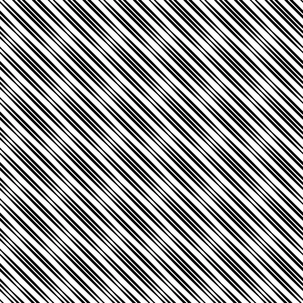 Textura diagonal infinita sem relevo, linhas pretas de largura variável em branco. Padrão de vetor sem costura, fundo de textura repetida . —  Vetores de Stock
