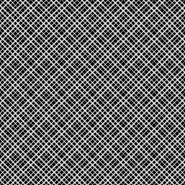 Diagonal checkered pattern of fine lines. Black and White vector illustration. Abstract geometric monochrome texture