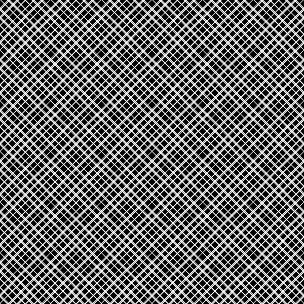 Diagonal checkered pattern of fine lines. Black and White vector illustration. Abstract geometric monochrome texture