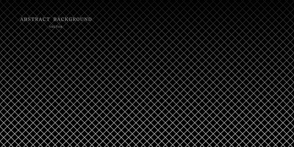 Padrão quadriculado diagonal de linhas finas. Ilustração vetorial em preto e branco. Textura monocromática geométrica abstrata — Vetor de Stock