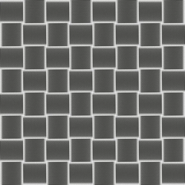 Naadloze geruit patroon met grunge gestreepte kruisende vierkante elementen. — Stockvector