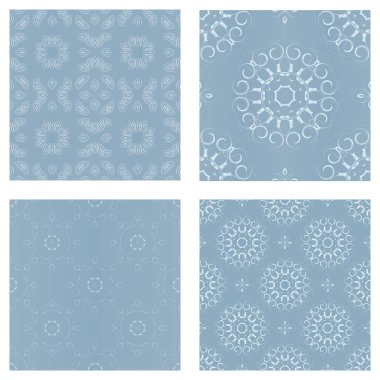 Sorunsuz çiçek desenli, telkari çiçek kümesi