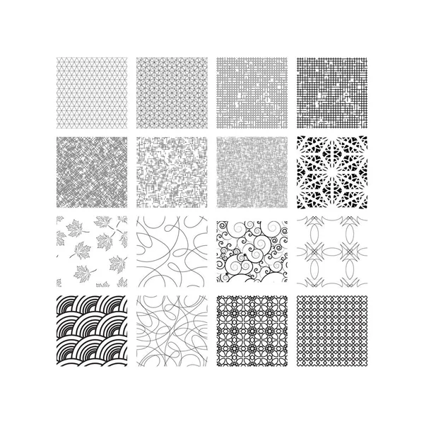 Patrón vectorial con figuras sin costura y línea — Archivo Imágenes Vectoriales