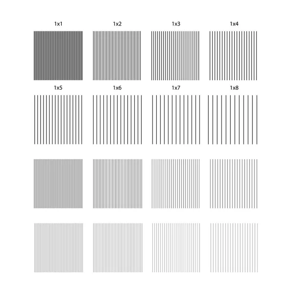 Κάθετες γραμμές. Μαύρο και άσπρο ριγέ σχέδιο. Σύνολο απρόσκοπτη μοτίβα. — Διανυσματικό Αρχείο