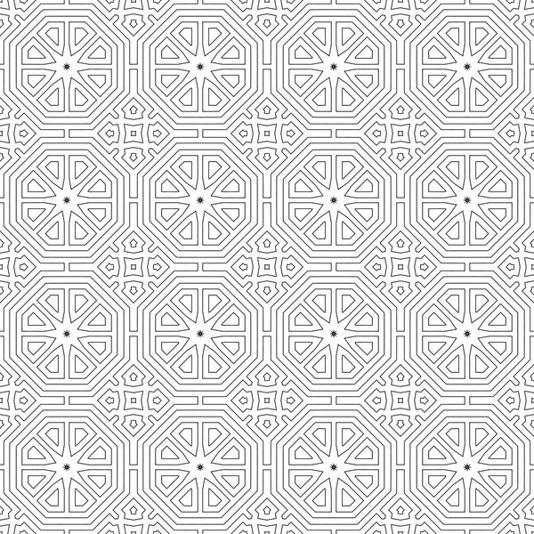 Тонкие линии. Черно-белый бесшовный узорный фон. Векторная иллюстрация
.