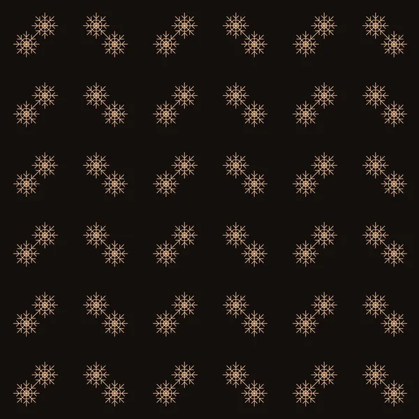 Seamless Winter Pattern Snowflakes — Stock Vector