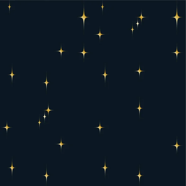 Télen Karácsonyi Ünnep Háttér Arany Csillag Varrat Nélküli Vektor Illusztráció — Stock Vector