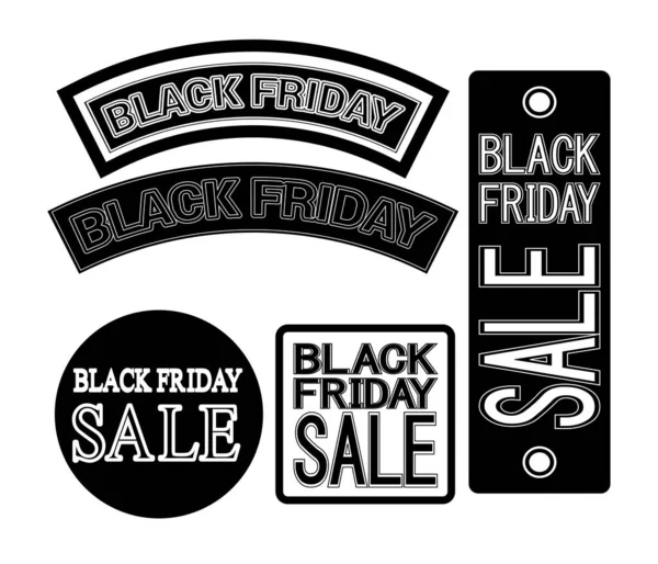 Affiches vectorielles pour la publicité Black Friday — Image vectorielle