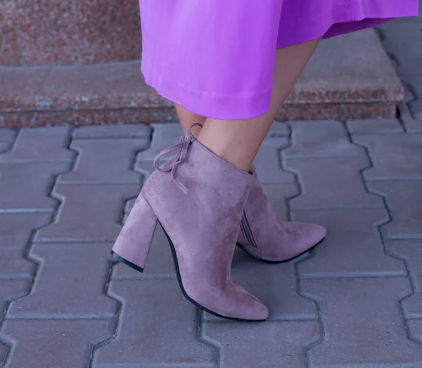 Botas Mujer Aisladas Sobre Fondo Blanco — Foto de Stock