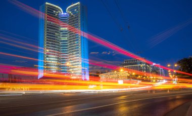 Gece Moskova Arbat Sokağı