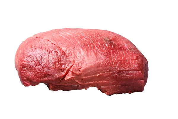 Rohes Rindfleisch, ein Schinken, der als Fruchtfleisch bezeichnet wird. — Stockfoto