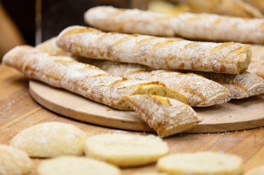 Chiabatta üstünde belgili tanımlık sayaç şekerlemeler sho için yalan zeytinli