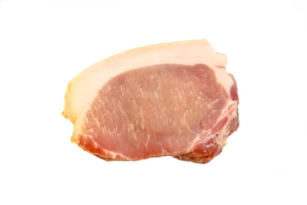 Raw pork loin boneless, isolated object. — Stock Photo, Image