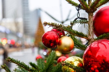 Moskova - 24 Aralık 2016: Sakinleri Noel kutlaması 