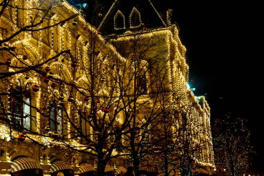 Moskova - 24 Aralık 2016: Sakinleri Noel kutlaması 