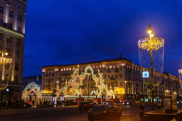 Moscow - December 24, 2016: Residents celebrate Christmas — Stock Photo, Image